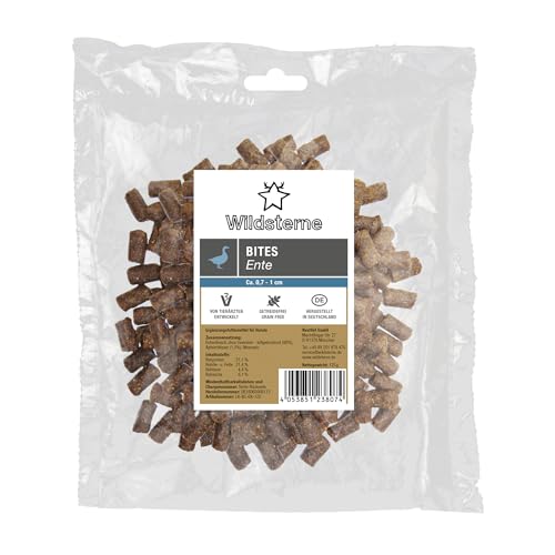 Bites Ente 125 g | 98% Fleisch ohne Innereien | Monoprotein Ente | getreidefrei | Zutaten aus der EU | ohne Zusatzstoffe | hypoallergen | für Allergiker | fleischig | Belohnung beim Training Bites Ente 125 g | 98% Fleisch ohne Innereien | Monoprotein Ente | getreidefrei | Zutaten aus der EU | ohne Zusatzstoffe | hypoallergen | für Allergiker | fleischig | Belohnung beim Training von Wildsterne