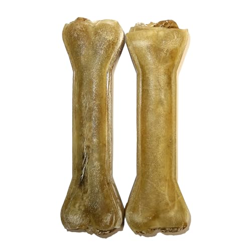 Kauknochen Rind & Pansen, 2x 17 cm | natürliche Kauartikel für Hunde | gefüllt mit Pansen | Monoprotein | getreidefrei | Kauspaß zur Zahnpflege & Beschäftigung | Zutaten aus der EU | ohne Zusatzstoffe von Wildsterne