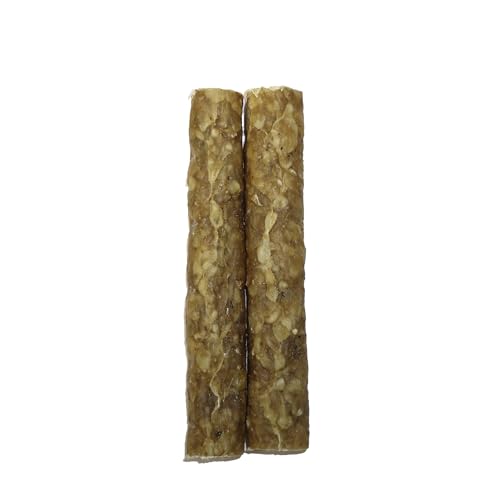 Kaustange Rind & Lachs, 2 x 15 cm, Ø 25 mm | natürliche Kauartikel für Hunde | mit Lachs | getreidefrei | Kauspaß zur Zahnpflege & Beschäftigung | Zutaten aus der EU | ohne Zusatzstoffe Kaustange Rind & Lachs, 2 x 15 cm, Ø 25 mm | natürliche Kauartikel für Hunde | mit Lachs | getreidefrei | Kauspaß zur Zahnpflege & Beschäftigung | Zutaten aus der EU | ohne Zusatzstoffe von Wildsterne
