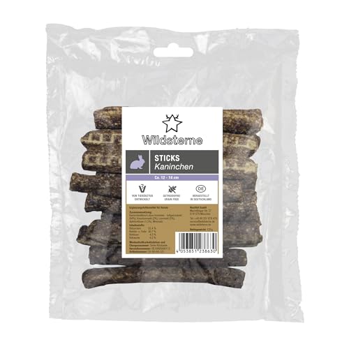 Sticks Kaninchen 125 g | 94% Fleisch ohne Innereien | Monoprotein Kaninchen| getreidefrei | natürliche Hundeleckerlies | Zutaten aus der EU | ohne Zusatzstoffe | hypoallergen | für Allergiker Sticks Kaninchen 125 g | 94% Fleisch ohne Innereien | Monoprotein Kaninchen| getreidefrei | natürliche Hundeleckerlies | Zutaten aus der EU | ohne Zusatzstoffe | hypoallergen | für Allergiker von Wildsterne