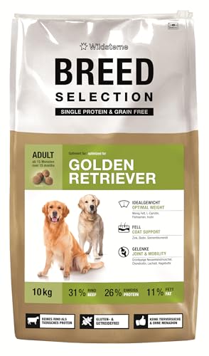 Wildsterne Breed Selection Golden Retriever, 10 kg | Getreidefreies Trockenfutter | Monoprotein | von Tierärzten entwickelt von Wildsterne