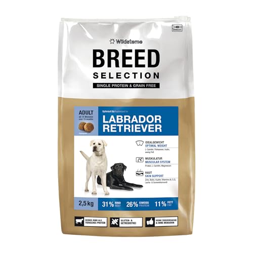 Wildsterne Breed Selection Labrador Retriever, 2,5 kg | Getreidefreies Trockenfutter | Monoprotein | von Tierärzten entwickelt von Wildsterne
