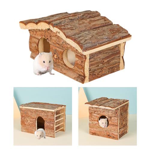Wilgure Chinchillas Hideaways Shelter House Cage Ecke Kleine Haustierkäfigzubehör Eckhaus Eichhörnchen Versteck Kabine von Wilgure