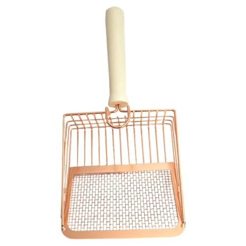 Wilgure Extra Breites Edelstahlkatzen Abfall Scooper Multi Use Design Für Schnelle Sand Sieben Und Klumpen Entfernen Effizienter Schaufelkatzen Abfall Sifter von Wilgure