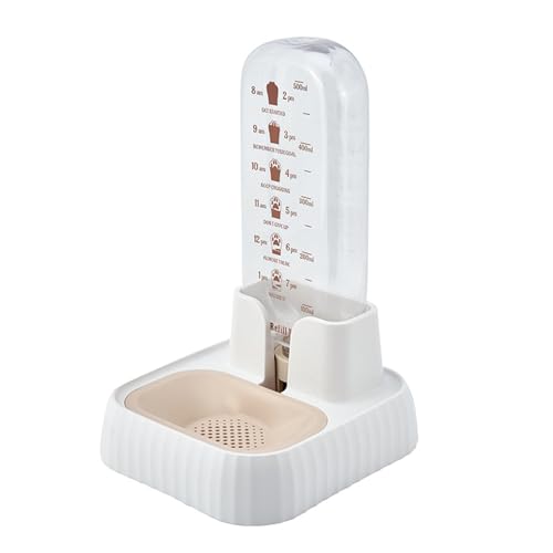 500 ml Haustier-Wasserspeicher, staubdichter Spender, Schwerkraft, automatische Nachfüll-Bewässerung, für Katzen, Hunde, leicht zu reinigende Filter, verhindern Staubhaare im Innenbereich, Weiß 500 ml Haustier-Wasserspeicher, staubdichter Spender, Schwerkraft, automatische Nachfüll-Bewässerung, für Katzen, Hunde, leicht zu reinigende Filter, verhindern Staubhaare im Innenbereich, Weiß von Wilitto