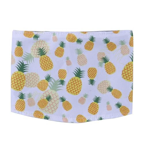 Hundewindeln für kleine Rassen, verstellbare Größe, physiologische Hose, auslaufsicher, männliches Bauchband, atmungsaktiv, schnelle Absorption, Cartoon-Ananas, Größe XL von Wilitto