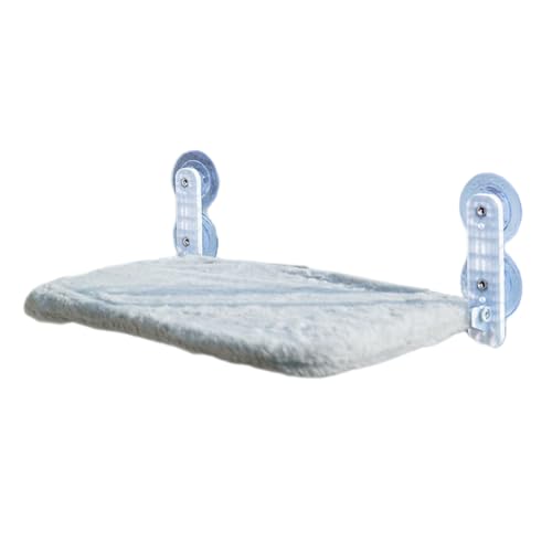Kabellose Katzenhängematte, einfache Erholung, Fensterstange, faltbar, Sonnenbaden mit 4 Saugnäpfen, Stahlrahmen, weicher, abnehmbarer Bezug, hält bis zu 27/15 kg Bett, für Grau, M Kabellose Katzenhängematte, einfache Erholung, Fensterstange, faltbar, Sonnenbaden mit 4 Saugnäpfen, Stahlrahmen, weicher, abnehmbarer Bezug, hält bis zu 27/15 kg Bett, für Grau, M von Wilitto