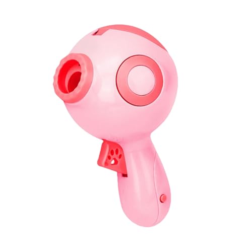 Pet Treat Launcher with Trigger Operation Training Tool Food Popper Feeder Interactive Dispenser for Easy 66.93 Range Energy-saved Toy Spring Pink von Wilitto