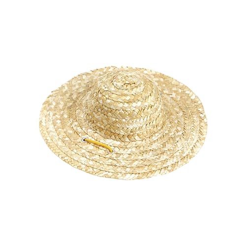 Retro Farmer Haustier Hut Haustier Sommerhut Verstellbarer Katzen-Sonnenhut Retro Bauernstil Strohhut für Katzen Hunde L Retro Farmer Haustier Hut Haustier Sommerhut Verstellbarer Katzen-Sonnenhut Retro Bauernstil Strohhut für Katzen Hunde L von Wilitto