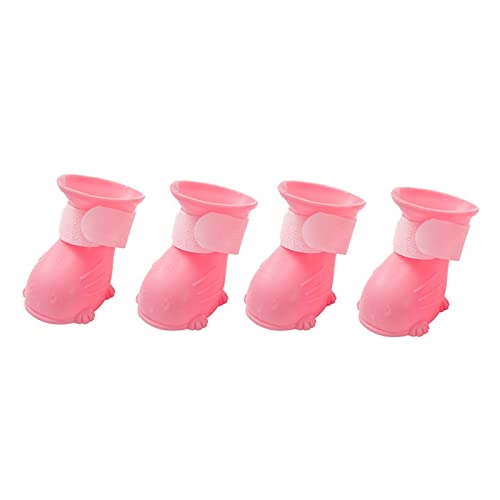 Wilitto 4 Stück Haustierschuhe, wasserdichte Hundeschuhe für Hunde, Sicherheit von Welpen, Hundestiefel und Pfotenschutz für den Winter, verschneiten Tag, rutschfeste Haustiere, Katze, Hundepfoten, Regenstiefel, Outdoor-Hundeschuhe zum Wandern, Rosa, Größe L Wilitto 4 Stück Haustierschuhe, wasserdichte Hundeschuhe für Hunde, Sicherheit von Welpen, Hundestiefel und Pfotenschutz für den Winter, verschneiten Tag, rutschfeste Haustiere, Katze, Hundepfoten, Regenstiefel, Outdoor-Hundeschuhe zum Wandern, Rosa, Größe L von Wilitto