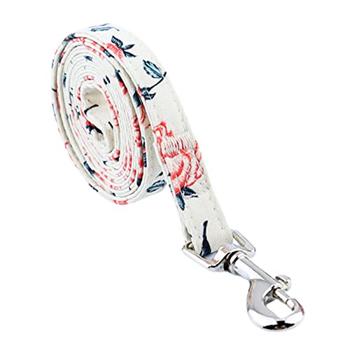Wilitto Haustier-Leinenhalsband, Blumenmuster, dekorativ, verstellbar, niedlich, für Hunde, Traktions-Seil von Wilitto