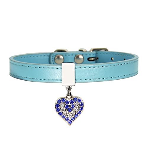 Wilitto Hunde-Halskette mit Herzanhänger, dekorativ, verstellbar, modisch, für den Valentinstag von Wilitto
