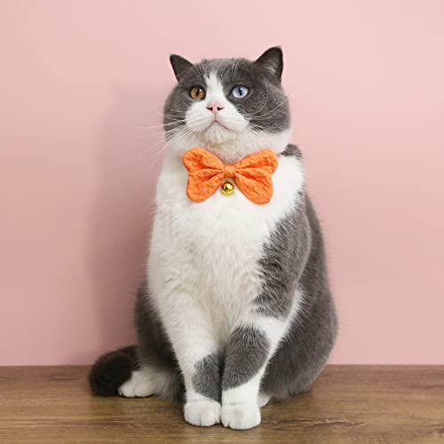 Wilitto Hundehalsband Haustier Halskette mit Glöckchen, Weich Bequem Haustier Hund Katze Bowknot Halsband, Haustier Katze Halsband Halskette, Bequeme Hundehalsbänder für kleine, mittelgroße und große von Wilitto