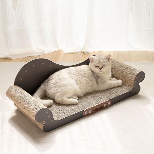 Wilitto Kratzbrett, Premium-Kratzbrett, großes Katzenkratzbett, Haustier-Kratzbrett, übergroße Kratzlounge, Katzenbett, Möbelschutz, Katzen-Couch, Kratzer, Karton, Schwarz Wilitto Kratzbrett, Premium-Kratzbrett, großes Katzenkratzbett, Haustier-Kratzbrett, übergroße Kratzlounge, Katzenbett, Möbelschutz, Katzen-Couch, Kratzer, Karton, Schwarz von Wilitto