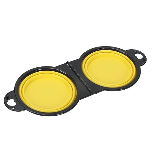 Wilitto Pet Bowl Portable Dog Bowl Collapsible Pet Double Bowl,Portable Non-slip,2 in 1 Expandable Silicone Pet Food & Water Double Bowl Travel Dog Cat Food Water Feeding Bowl Pet Supplies Yellow Wilitto Pet Bowl Portable Dog Bowl Collapsible Pet Double Bowl,Portable Non-slip,2 in 1 Expandable Silicone Pet Food & Water Double Bowl Travel Dog Cat Food Water Feeding Bowl Pet Supplies Yellow von Wilitto