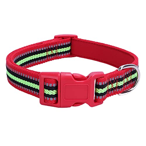 Wilitto Reflektierendes verstellbares Haustierhalsband, dekoratives Polyester Katze Hund Hals Kreis Gurt, Haustier Katze Halsband Halskette, Bequeme Hundehalsbänder für kleine, mittelgroße und große von Wilitto