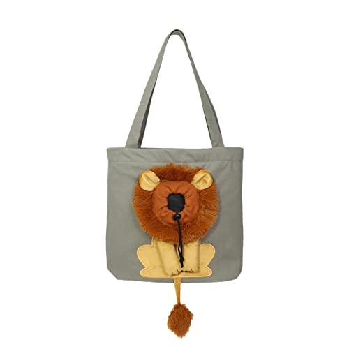 Wilitto Tragetasche für kleine Hunde/Katzen, mit großem Fassungsvermögen, tragbar, für kleine Hunde/Katzen, weich, mit Kordelzug, Löwen-Modellierung, Haustier-Tragetasche, Dunkelgrau Wilitto Tragetasche für kleine Hunde/Katzen, mit großem Fassungsvermögen, tragbar, für kleine Hunde/Katzen, weich, mit Kordelzug, Löwen-Modellierung, Haustier-Tragetasche, Dunkelgrau von Wilitto