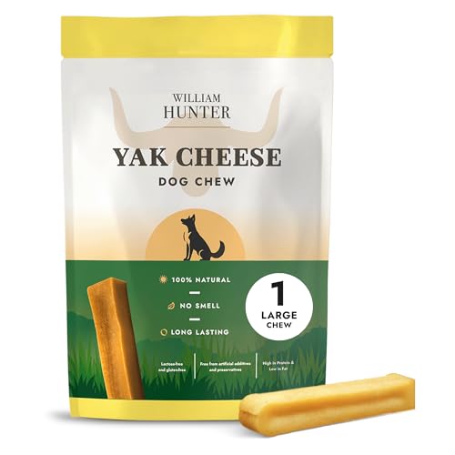 William Hunter Himalaya Yak Kausnacks – Natürliche Kaukäse für Hunde – Lang anhaltende käseknochen Hund – 100% natürliche, eiweißreiche Zahnpflege-Snacks für Hunde & Starke Kauer (1 großes Kausnacks) William Hunter Himalaya Yak Kausnacks – Natürliche Kaukäse für Hunde – Lang anhaltende käseknochen Hund – 100% natürliche, eiweißreiche Zahnpflege-Snacks für Hunde & Starke Kauer (1 großes Kausnacks) von William Hunter