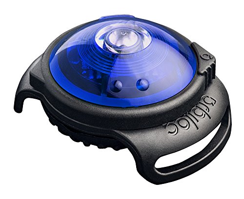 William Hunter Orbiloc Dog Dual Safety Light Hundelicht mit Befestigungsgummi, blau von William Hunter