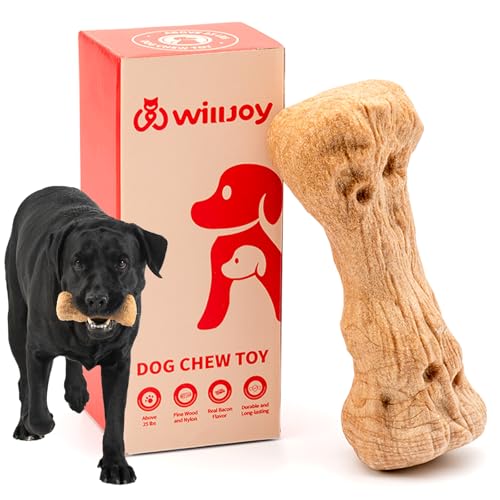 Willjoy Kauspielzeug für aggressive Kauer, robustes Hundespielzeug für aggressive Kauer, Kiefernholz und Nylon, unzerstörbares Hundespielzeug, Speck, großes Hundespielzeug, um sie zu beschäftigen, Willjoy Kauspielzeug für aggressive Kauer, robustes Hundespielzeug für aggressive Kauer, Kiefernholz und Nylon, unzerstörbares Hundespielzeug, Speck, großes Hundespielzeug, um sie zu beschäftigen, von Willjoy