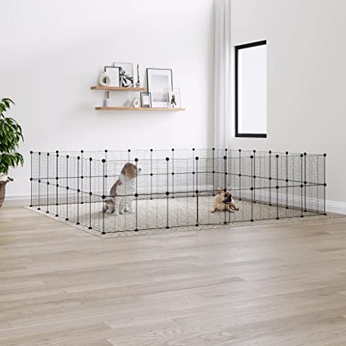 Willood 60-TLG. Haustierkäfig mit Tür Schwarz 35x35 cm Stahl Outdoor Freilaufgehege Willood 60-TLG. Haustierkäfig mit Tür Schwarz 35x35 cm Stahl Outdoor Freilaufgehege von Willood