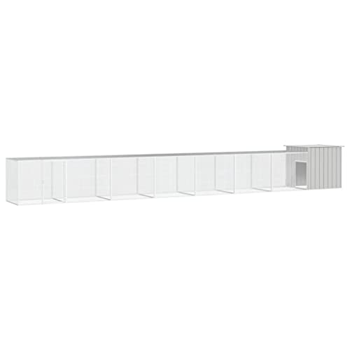Willood Hühnerkäfig Grau 800x91x100 cm Verzinkter Stahl Willood Hühnerkäfig Grau 800x91x100 cm Verzinkter Stahl von Willood