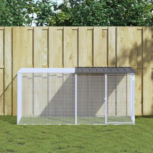 Willood Hühnerkäfig mit Dach Anthrazit 203x98x90 cm Freilaufgehege Outdoor Verzinkter Stahl Willood Hühnerkäfig mit Dach Anthrazit 203x98x90 cm Freilaufgehege Outdoor Verzinkter Stahl von Willood