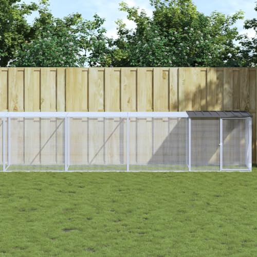 Willood Hühnerkäfig mit Dach Anthrazit 803x98x90 cm Freilaufgehege Outdoor Verzinkter Stahl Willood Hühnerkäfig mit Dach Anthrazit 803x98x90 cm Freilaufgehege Outdoor Verzinkter Stahl von Willood