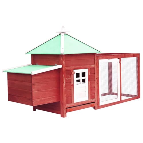Willood Hühnerstall mit Hühnernest Rot 190x72x102 cm Tanne Massivholz Willood Hühnerstall mit Hühnernest Rot 190x72x102 cm Tanne Massivholz von Willood