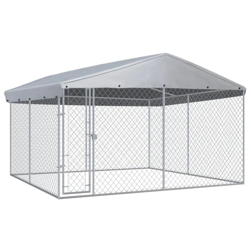 Willood Katzenkäfig Hühnerkäfig Outdoor Gehege Freigehege mit Überdachung 382x382x225 cm Willood Katzenkäfig Hühnerkäfig Outdoor Gehege Freigehege mit Überdachung 382x382x225 cm von Willood