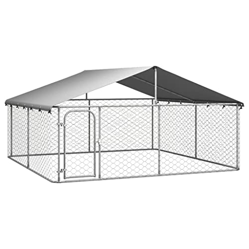 Willood Outdoor-Hundezwinger mit Dach 300 x 300 x 150 cm hühnerstall,freilaufgehege,freigehege Willood Outdoor-Hundezwinger mit Dach 300 x 300 x 150 cm hühnerstall,freilaufgehege,freigehege von Willood