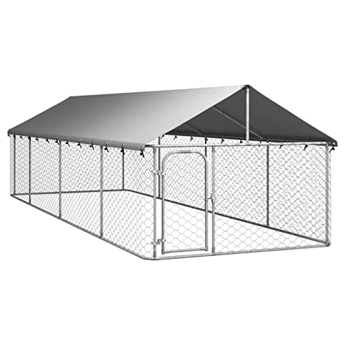 Willood Outdoor Hundezwinger mit Dach 600x200x150 cm von Willood