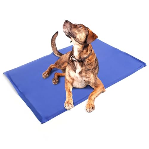 Fudajo Kühlmatte für Hunde, Katzen und Haustiere 50x90cm Selbstkühlende Gelmatte für Kälte im Sommer von Wiltec