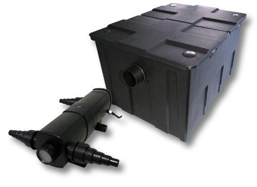 Wiltec Komplettset: CBF-550 Teichfilter bis 60000 L Teichfilteranlage als Durchlauffilter, CUV-236 Teichklärer UVC Klärer mit 36 Watt UV-C Leistung Wiltec Komplettset: CBF-550 Teichfilter bis 60000 L Teichfilteranlage als Durchlauffilter, CUV-236 Teichklärer UVC Klärer mit 36 Watt UV-C Leistung von Wiltec
