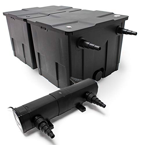 Wiltec Komplettset: CBF-350B Teichfilter bis 60000 L Teichfilteranlage als Durchlauffilter, CUV-236 Teichklärer UVC Klärer mit 36 Watt UV-C Leistung Wiltec Komplettset: CBF-350B Teichfilter bis 60000 L Teichfilteranlage als Durchlauffilter, CUV-236 Teichklärer UVC Klärer mit 36 Watt UV-C Leistung von Wiltec
