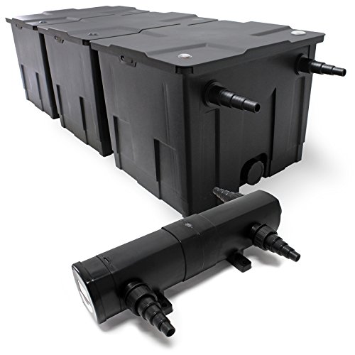 Wiltec Komplettset: CBF-350C Teichfilter bis 90000 L Teichfilteranlage als Durchlauffilter, CUV-236 Teichklärer UVC Klärer mit 36 Watt UV-C Leistung Wiltec Komplettset: CBF-350C Teichfilter bis 90000 L Teichfilteranlage als Durchlauffilter, CUV-236 Teichklärer UVC Klärer mit 36 Watt UV-C Leistung von Wiltec