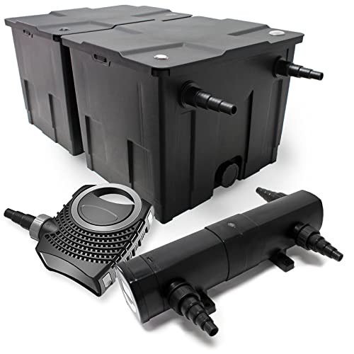Wiltec Komplettset: CBF-350B Teichfilter bis 60000 L Teichfilteranlage als Durchlauffilter, NEO10000 SuperECO Teichpumpe 10000l/h 80W, CUV-224 Teichklärer UVC Klärer mit 24W Wiltec Komplettset: CBF-350B Teichfilter bis 60000 L Teichfilteranlage als Durchlauffilter, NEO10000 SuperECO Teichpumpe 10000l/h 80W, CUV-224 Teichklärer UVC Klärer mit 24W von Wiltec