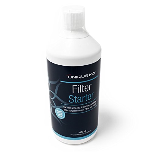 Unique Koi Filter Starter 1000 ml, Biostarter für 40.000 L BZW. 66.000 L Teichwasser mit speziellen Bakterien, Teichpflege von Wiltec