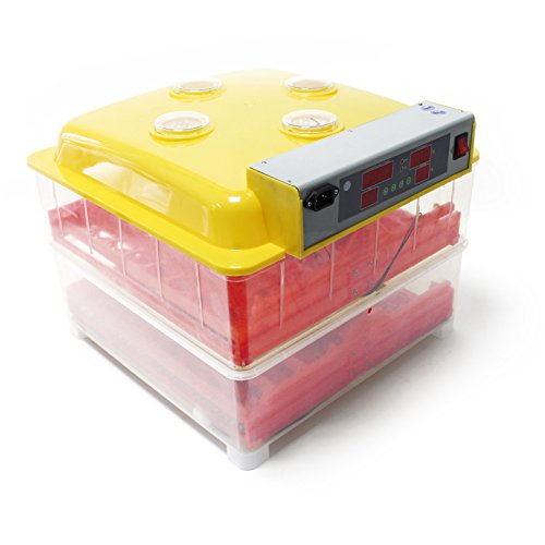 Wiltec Automatische Brutmaschine für 72 Eier, Inkubator mit vollautomatischem Wendesystem, Brutautomat mit Temperatursteuerung und Feuchtigskeitsregulierung, Brutkasten zum Eier ausbrüten Wiltec Automatische Brutmaschine für 72 Eier, Inkubator mit vollautomatischem Wendesystem, Brutautomat mit Temperatursteuerung und Feuchtigskeitsregulierung, Brutkasten zum Eier ausbrüten von Wiltec