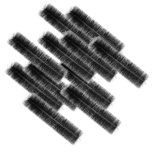 Wiltec Black Brush Filterbürste für Teiche, Set aus 24 Filterbürsten zur Entfernung feinster Partikel, 30cm x Ø 15cm, in Schwarz, aus Polypropylen von Wiltec