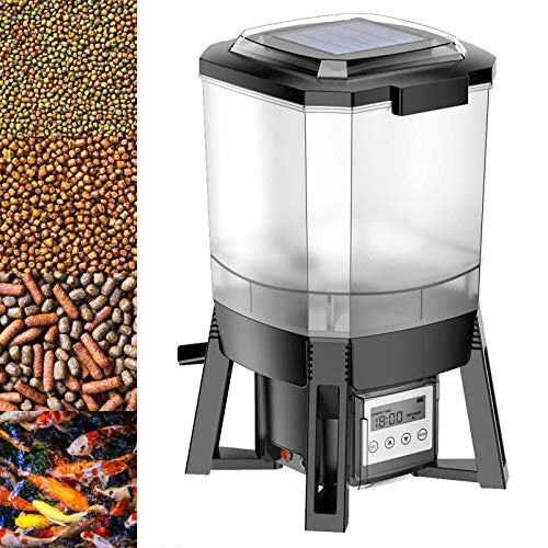 Wiltec CFF-206 solarbetriebener Fischfutter Automat, programmierbarer Futterspender mit 6 Liter Behälter für 1 bis 6 Fütterungen pro Tag Wiltec CFF-206 solarbetriebener Fischfutter Automat, programmierbarer Futterspender mit 6 Liter Behälter für 1 bis 6 Fütterungen pro Tag von Wiltec