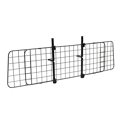 Wiltec Hundegitter fürs Auto Modell D, 40 cm hoch, verstellbare Breite 118-129 cm, Trenngitter universell einsetzbar für Kofferraum von Wiltec