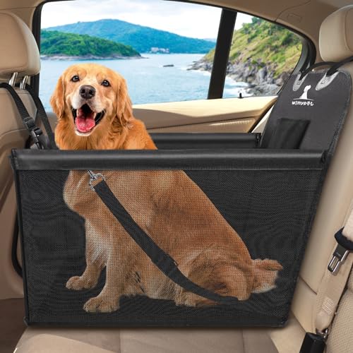Wimypet Hunde Autositz für Kleine Mittlere Hunde, Hundesitz Haustier Robust Autoschondecke mit Hundesicherheitsgurt, Wasserdicht Faltbar Autositzbezu Wimypet Hunde Autositz für Kleine Mittlere Hunde, Hundesitz Haustier Robust Autoschondecke mit Hundesicherheitsgurt, Wasserdicht Faltbar Autositzbezu von Wimypet