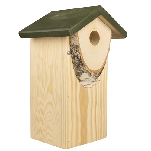 Windhager Nistkasten Mountain Lodge | Einflugloch Ø 33 mm, aus Birkenholz | Vogelhaus für Meisenarten und Gartenrotschwänze, Vogelnistkasten zum Aufhängen, Brutkasten für Vögel, Nisthilfe | langlebig Windhager Nistkasten Mountain Lodge | Einflugloch Ø 33 mm, aus Birkenholz | Vogelhaus für Meisenarten und Gartenrotschwänze, Vogelnistkasten zum Aufhängen, Brutkasten für Vögel, Nisthilfe | langlebig von Windhager