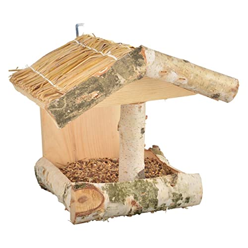 windschief-living Vogelfutterhaus BELLEVIE, Landhaus, Birkenholz, Garten Outdoor, 24 cm von windschief-living