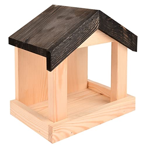 windschief-living Vogelfutterhaus BRANKO, Landhaus, Kiefernholz, Garten Outdoor, 23 cm von windschief-living