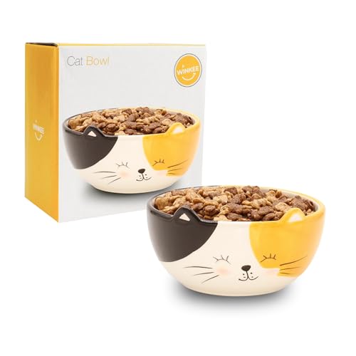 Winkee - Kätzchen Müslischale I Süße kleine Schüssel aus Keramik mit Katzen-Öhrchen I Katzen Geschenk aus Steingut Winkee - Kätzchen Müslischale I Süße kleine Schüssel aus Keramik mit Katzen-Öhrchen I Katzen Geschenk aus Steingut von Winkee