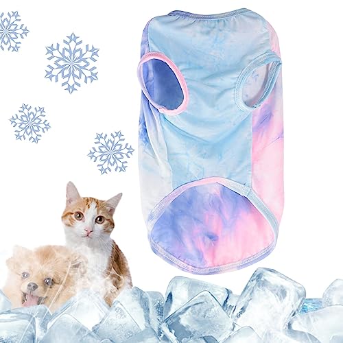 Winmany Kühlweste für Hunde, Sommer, T-Shirt, ärmellos, Tanktop, Haustier, schnell trocknend, Sonnenschutz, Kleidung, Outfit für kleine, mittelgroße und große Hunde (klein, bunt) von Winmany