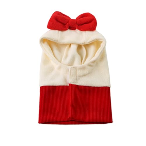 Winmany Weihnachtsmütze für Hunde mit Schleife, Warmer Fleece-Schal für kleine und mittelgroße Hunde und Katzen Urlaubs-Haustierkostüm Kapuze Winmany Weihnachtsmütze für Hunde mit Schleife, Warmer Fleece-Schal für kleine und mittelgroße Hunde und Katzen Urlaubs-Haustierkostüm Kapuze von Winmany