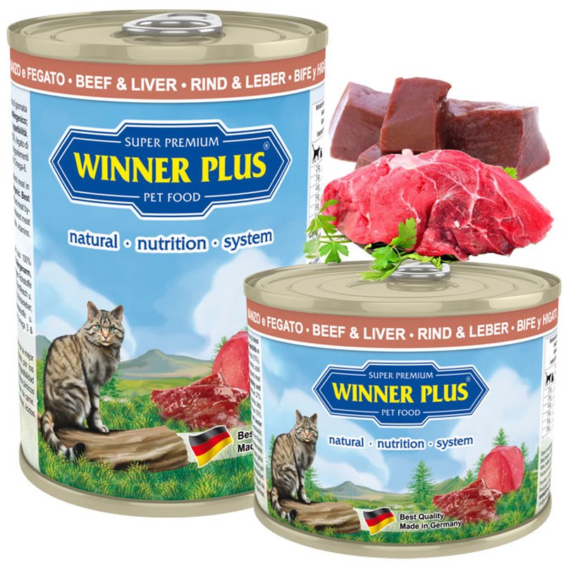 Winner Plus Cat Menue Katzenfutter mit Rind & Leber - 195 g (8,67 € pro 1 kg) von Winner Plus